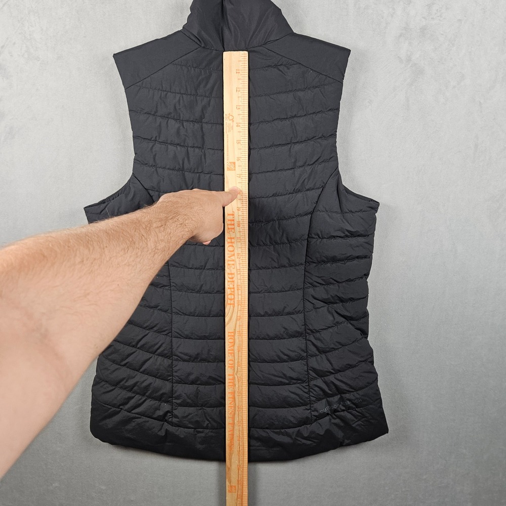 Outdoor Research Shadow Insulated Vest Womens Small Black Full Zip Puffer - Picture 10 of 13